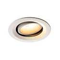 LED Deckeneinbauleuchte NUMINOS DL M, 2700K, IP20, dreh-/schwenkbar, 55°, 1600lm, UGR 20, Weiß / Weiß