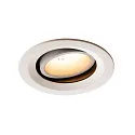 LED Deckeneinbauleuchte NUMINOS DL M, 3000K, IP20, dreh-/schwenkbar, 20°, 1600lm, UGR 20, Weiß / Weiß
