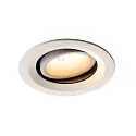 LED Deckeneinbauleuchte NUMINOS DL M, 3000K, IP20, dreh-/schwenkbar, 40°, 1600lm, UGR 20, Weiß / Weiß