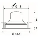 LED Deckeneinbauleuchte NUMINOS DL M, 4000K, IP20, dreh-/schwenkbar, 20°, 1600lm, UGR 19, Schwarz / Schwarz