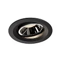 LED Deckeneinbauleuchte NUMINOS DL M, 4000K, IP20, dreh-/schwenkbar, 20°, 1660lm, UGR 17, Schwarz / Chrom