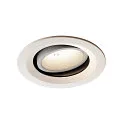 LED Deckeneinbauleuchte NUMINOS DL M, 4000K, IP20, dreh-/schwenkbar, 20°, 1750lm, UGR 20, Weiß / Weiß