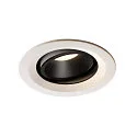 LED Deckeneinbauleuchte NUMINOS DL M, 4000K, IP20, dreh-/schwenkbar, 55°, 1600lm, UGR 21, Weiß / Schwarz