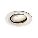 LED Deckeneinbauleuchte NUMINOS DL M, 4000K, IP20, dreh-/schwenkbar, 55°, 1750lm, UGR 21, Weiß / Weiß