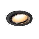 LED Deckeneinbauleuchte NUMINOS DL L, 3000K, IP20, dreh-/schwenkbar, 55°, 2300lm, UGR 20, Schwarz / Weiß