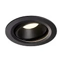 LED Deckeneinbauleuchte NUMINOS DL L, 4000K, IP20, dreh-/schwenkbar, 20°, 2350lm, UGR 20, Schwarz / Schwarz
