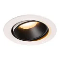 LED Deckeneinbauleuchte NUMINOS DL XL, 2700K, IP20, dreh-/schwenkbar, 20°, 3300lm, UGR 21, Weiß / Schwarz