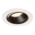 LED Ceiling recessed luminaire NUMINOS DL XL, 3000K, IP20, rotatable / pivotable, 20°, 3300lm, UGR 21, white/black