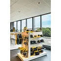 SLV LED Deckeneinbauleuchte NUMINOS DL XL, 3000K, IP20, dreh-/schwenkbar, 55°, 3500lm, UGR 19, Weiß / Chrom