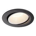 LED Deckeneinbauleuchte NUMINOS DL XL, 4000K, IP20, dreh-/schwenkbar, 40°, 3800lm, UGR 18, Schwarz / Weiß