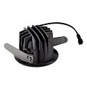 SLV LED Deckeneinbauleuchte NUMINOS DL S, 2700K, IP20, 20°, 670lm, UGR 18, Schwarz / Schwarz