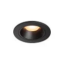 LED Deckeneinbauleuchte NUMINOS DL S, 2700K, IP20, 40°, 670lm, UGR 19, Schwarz / Schwarz