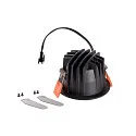 SLV LED Deckeneinbauleuchte NUMINOS DL S, 2700K, IP20, 40°, 720lm, UGR 18, Schwarz / Weiß