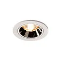 LED Deckeneinbauleuchte NUMINOS DL S, 2700K, IP20, 40°, 690lm, UGR 16, Weiß / Chrom