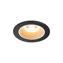 LED Deckeneinbauleuchte NUMINOS DL S, 250mA, CRi >90, IP44 IK02, ohne BG, 8.6W 3000K 730lm 40°, UGR <19, Schwarz / Weiß