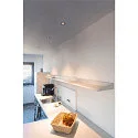 SLV LED Ceiling recessed luminaire NUMINOS DL S, 3000K, IP20, 40°, 700lm, UGR 16, black/chrome