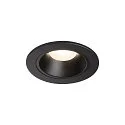 LED Deckeneinbauleuchte NUMINOS DL S, 4000K, IP20, 55°, 730lm, UGR 21, Schwarz / Schwarz