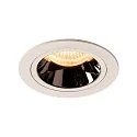 LED Deckeneinbauleuchte NUMINOS DL M, 2700K, IP20, 40°, 1550lm, UGR 17, Weiß / Chrom