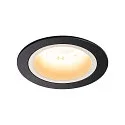 LED Deckeneinbauleuchte NUMINOS DL M, 3000K, IP20, 20°, 1600lm, UGR 20, Schwarz / Weiß