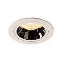 LED Deckeneinbauleuchte NUMINOS DL M, 3000K, IP20, 55°, 1550lm, UGR 19, Weiß / Chrom