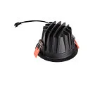 LED Deckeneinbauleuchte NUMINOS DL M, 4000K, IP20, 20°, 1600lm, UGR 19, Schwarz / Schwarz