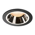 LED Deckeneinbauleuchte NUMINOS DL L, 2700K, IP20, 40°, 2150lm, UGR 17, Schwarz / Chrom