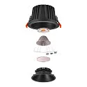 SLV LED Deckeneinbauleuchte NUMINOS DL XL, 3000K, IP20, 40°, 3300lm, UGR 21, Schwarz / Schwarz