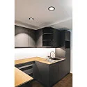 SLV LED Ceiling recessed luminaire NUMINOS DL XL, 3000K, IP20, 55°, 3550lm, UGR 19, black/white