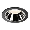 LED Deckeneinbauleuchte NUMINOS DL XL, 4000K, IP20, 20°, 3750lm, UGR 18, Schwarz / Chrom