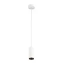 LED Pendelleuchte NUMINOS PD PHASE S, 3000K, 36°, 1020lm, weiß / schwarz