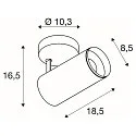 LED Ceiling luminaire NUMINOS SPOT PHASE M, 4000K