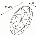 Shade for MANA LED Wall luminaire, round, Ø 40cm, beige