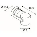LED Wall / Ceiling luminaire OCULUS CW, DIM-TO-WARM 2000-3000K, 36-780lm, IP20, black