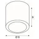 SLV LED Ceiling luminaire OCULUS CL, DIM-TO-WARM 2000-3000K, 36-780lm, IP20, black
