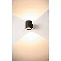 LED Wall luminaire OCULUS UP/DOWN WL, 2000-3000K, 22-555lm, IP20, black
