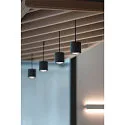 LED Pendant luminaire OCULUS PD, single, DIM-TO-WARM 2000-3000K, 36-780lm, black