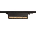 LED 3-Phasen Strahler SIGHT MOVE DALI, IP20, 45cm, mit Raster, CRi >90, schwenkbar, DALI dimmbar, 26W 3000K 2700lm 75°, schwarz
