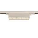 LED 3-Phasen Strahler SIGHT MOVE DALI, IP20, 45cm, mit Raster, CRi >90, schwenkbar, DALI dimmbar, 26W 3000K 2700lm 75°, weiß