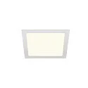 LED Ceiling recessed luminaire SENSER 24 DL, square, 12,5, 1200lm, IP20, white, 4000K