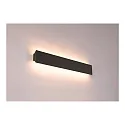 LED Wall luminaire DIRETO 60 WL, CCT switch, 2700/3000K, 590/625lm, IP20, black matt