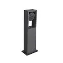 SLV Outdoor LED Stehleuchte ESKINA FRAME 45 SINGLE CCT, IP65 IK06, 15W 3000/4000K 95°, verstellbar, Anthrazit