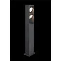 SLV Outdoor LED Stehleuchte ESKINA FRAME 75 DOUBLE CCT, IP65 IK06, 75cm, 27W 3000/4000K 95°/95°, verstellbar, anthrazit