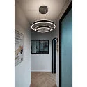 LED Pendelleuchte ONE DOUBLE PD DALI UP/DOWN, CCT switch, 3000/4000K, 1050/1060lm, schwarz