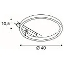 SLV 3-Phasen Leuchte ONE 40 TRACK DALI, 15,2W, 4000K, 670lm, schwarz