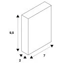 SLV Zubehör für LED Strip GRAZIA 60 Endkappen, IP20, für Aufbauprofil, weiß