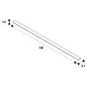 SLV Zubehör für LED Strip GRAZIA 60 Aufbauprofil, 1,5m, IP20, alu