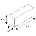 SLV Accessories for LED Strip GRAZIA 60 Endcaps, IP20, for Recessed profile, black