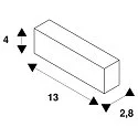 SLV Accessories for LED Strip GRAZIA 60 Recessed mounting clips, IP20