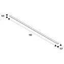 SLV Accessories for LED Strip GRAZIA 20 Cover, IP20, 1,5m, flat, frosted, plastic PMMA