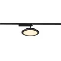 1-Phasen LED Strahler PANEL TRACK, Rund, Ø 20cm, 230V / 450mA, 18W 3000K 1800lm, CRi >90, Schwarz